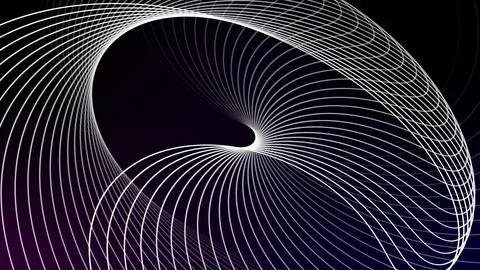 Abstract digital wave pattern with light effects on a dark background. Foto stock