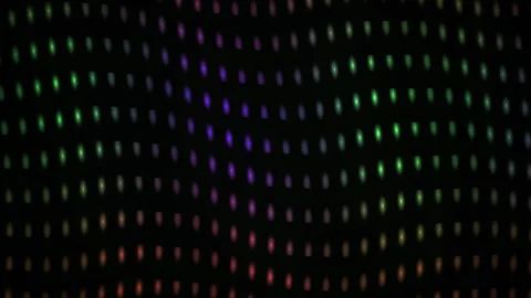 Abstract Digital Wave Pattern with Pulsing Colorful LED Lights. Stock Footage 341800882