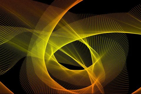 Abstract digital wave pattern with vibrant flowing luminous texture Stock Illustration