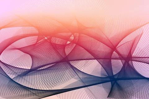 Abstract digital wave pattern vibrant flowing luminous texture modern Illustrazione stock