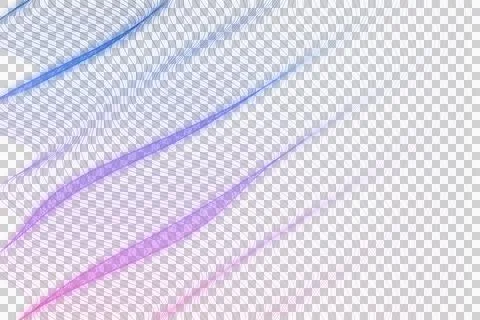Abstract digital wave pattern on white background. Blue and pink gradient d.. Stock Photos