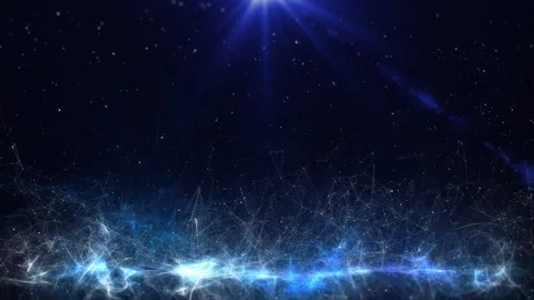 Abstract digital wave with plexus network with data connection on cyber space Stock Footage 306009065