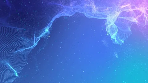 Abstract digital wave with small particles. Stock-Footage 123792455