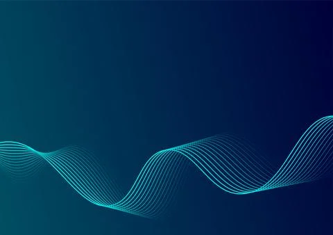 Abstract digital wave technology background. Digital internet wave online n.. Stock Illustration