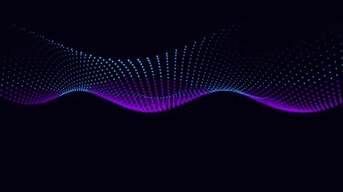 Abstract Digital Waveform Animation Stock Footage 344425655