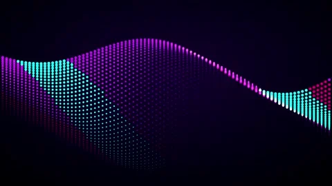 Abstract Digital Waveform Animation Stock Footage 344512353