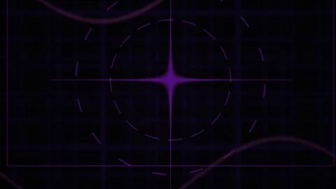 Abstract Digital Waveform Animation with Pulsing Geometric Light Patterns. Stock Footage 341787718