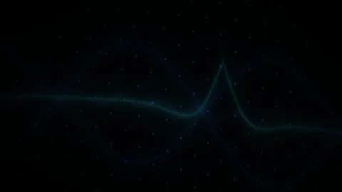 Abstract Digital Waveform Animation Representing Data Flow and Signal Proce.. Stock Footage 340512870