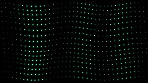 Abstract digital waveform data flowing in dark waves with green light pattern 스톡 동영상 346966100