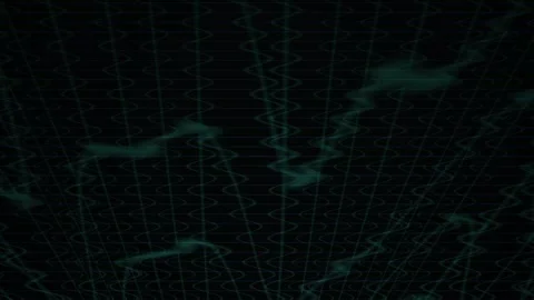 Abstract Digital Waveform Data Visualization with Glowing Grid Lines. 動画素材 334452496