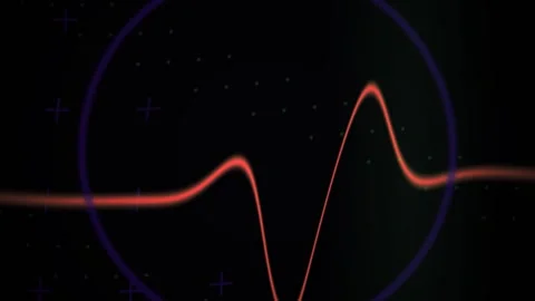 Abstract Digital Waveform Visualization Representing Data Signal Flow and F.. Stock Footage 340513480