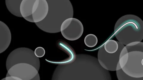 Abstract Digital Waveforms and Circles Animation. Video stock 329927307