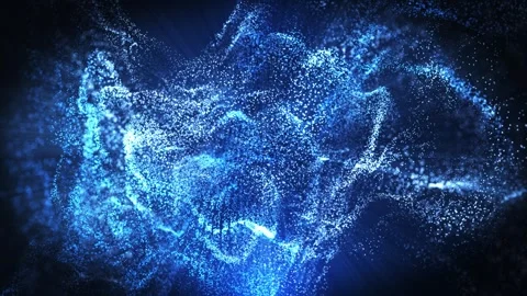 Abstract digital waves emit bright rays of light and swirl with wave energy Stock Footage 310325629