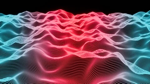 Abstract digital waves. Stock Footage 278159564