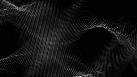 Abstract Digital Waving Lines Fx Background Loop Stock Footage 166232714