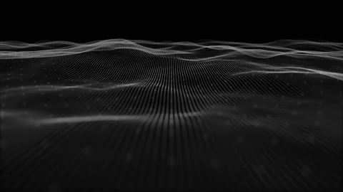Abstract Digital Waving Lines Fx Background Loop Stock Footage 202017589