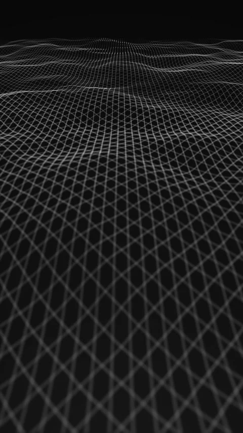 Abstract Digital Waving Lines Fx Vertical Background Loop Video stock 341489038