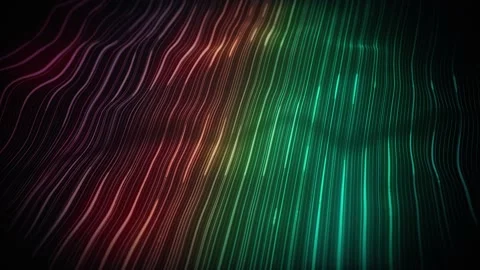 Abstract Digital Waving Neon Lines Fx Background Loop Vidéo 163040757