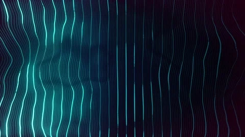 Abstract Digital Waving Neon Lines Fx Background Loop Stock Footage 201140270