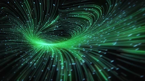 Abstract Digital Web Network And Communication Data Lines Loop Stock Footage 155058291