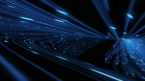 Abstract Digital Web Network And Communication Data Lines Loop Stock Footage 155299278