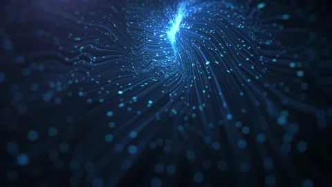 Abstract Digital Web Network And Communication Data Lines Loop Stock Footage 155381296