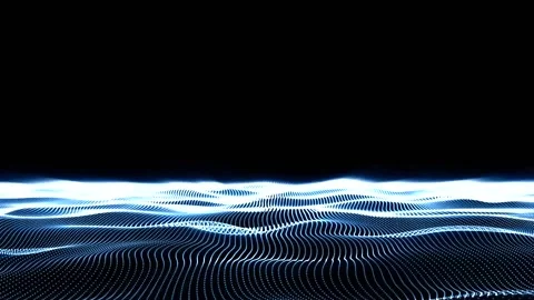 Abstract Digital White Blue Particles Wave Animation 스톡 동영상 202796539