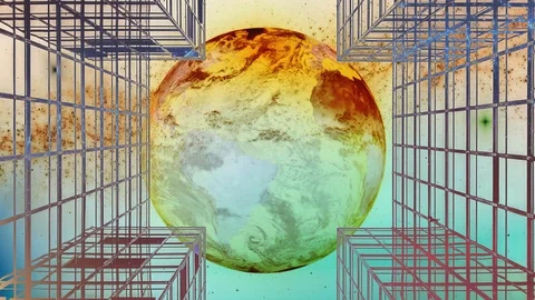 Abstract Digital world internet. Communication background Stock Footage 107740138