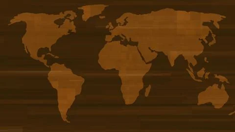 Abstract digital world map illustration background. modern technology for n.. Stock Illustration