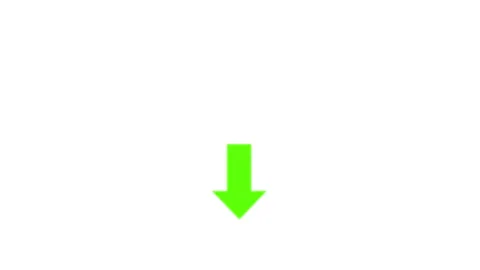 Abstract directional arrow icon or swipe down arrow signal animation 4k. 動画素材 290014828