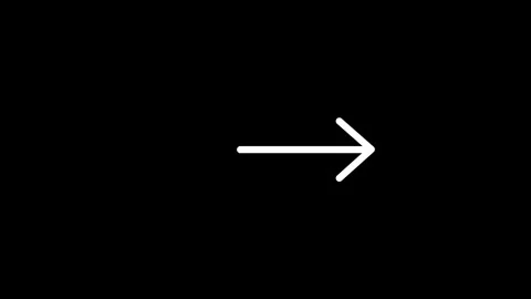 Abstract directional arrow icon or swipe right arrow signal animation . rig.. 動画素材 305298515