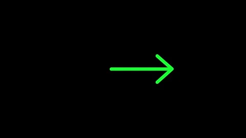 Abstract directional arrow icon or swipe right arrow signal animation . rig.. Stock Footage 305298516