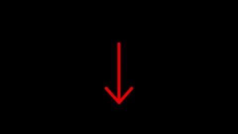 Abstract directional arrow icon or swipe down arrow signal animation . righ.. Stock Footage 305298517