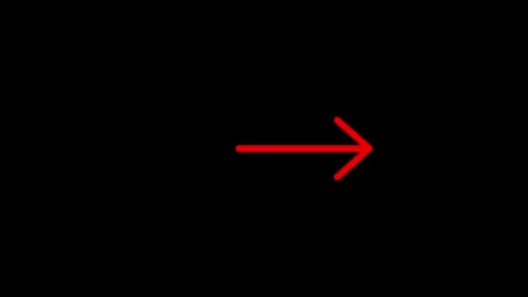 Abstract directional arrow icon or swipe right arrow signal animation . rig.. 動画素材 305298522
