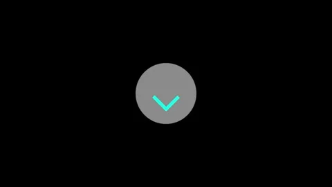 Abstract directional arrow icon or swipe down arrow signal animation 4k. do.. Stock Footage 306557833