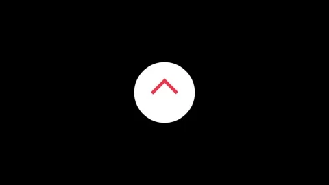 Abstract directional up icon or swipe up arrow signal animation 4k.up arrow.. Stock Footage 306557853