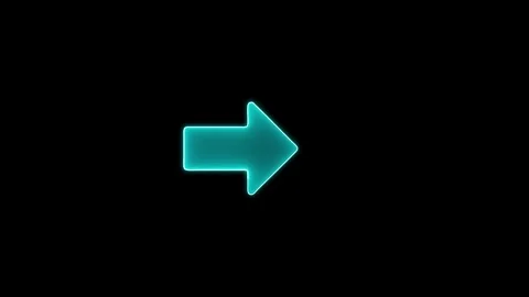 Abstract directional neon arrow icon animation. Stock Footage 299567324