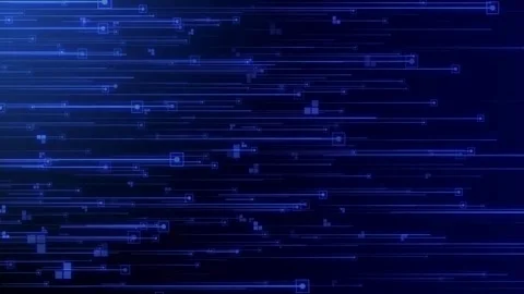 Abstract directional neon lines geometric background. Data flow. Optical fiber. 스톡 동영상 334022653