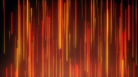 Abstract directional neon lines geometric background. Data flow. Optical fiber Stock Illustration