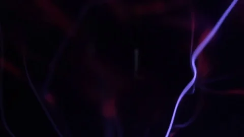 Abstract discharges inside the plasma ball Video stock 83698322