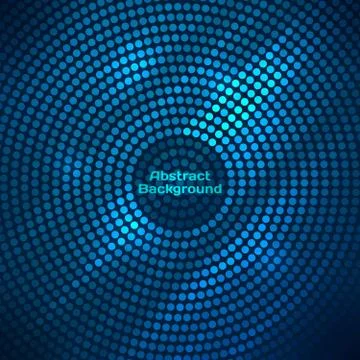 Abstract disco background with halftone. Stock Illustration