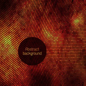 Abstract disco background with halftone. Stock Illustration