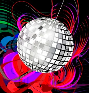 Abstract disco ball Stock Illustration