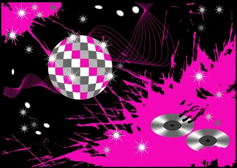 Abstract disco blot background Stock Illustration
