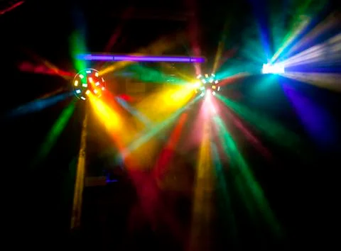 Abstract disco lights Stock Photos
