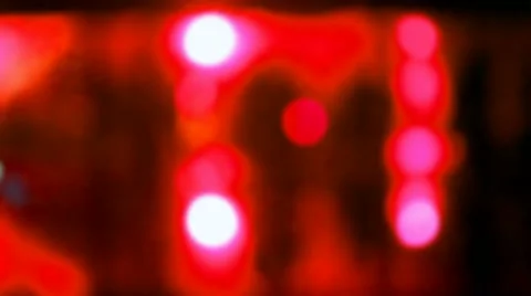 Abstract disco red color lighting, blurred discotheque holiday arena, party. Video stock 45243171