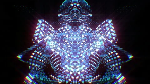 ABSTRACT DISCO WAVES Stock Footage 194523566