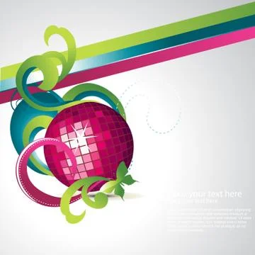 Abstract discoball party vector Stock Illustration