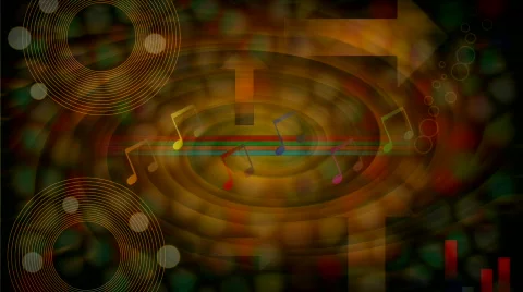 Abstract disco/music theme with various background effects. HD 1080i. 14 seconds Stock Footage 113967