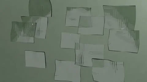 Abstract Display of Transparent Rectangles with Subtle Textured Patterns 3D イラスト素材